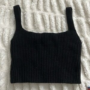 Black tank top